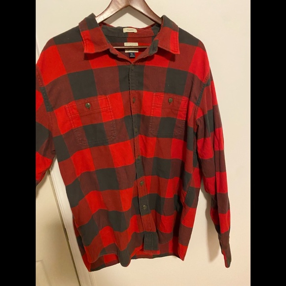 J.Crew slim fit black and red plaid shirt - mens XL - Picture 1 of 2